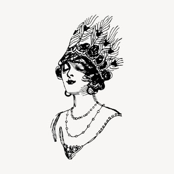 Princess hand drawn clipart, headdress | Free Vector Illustration - rawpixel