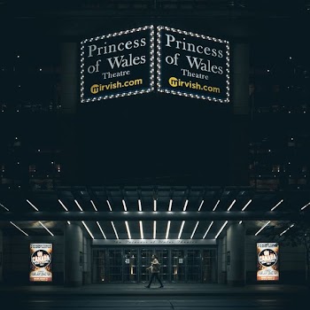 Princess of Wales theater signage during nighttime