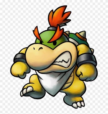 Princess Peach Clipart Mario And Luigi Partners In - Baby Bowser