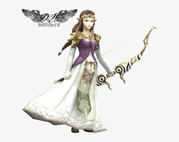 Princess Zelda - Princess Zelda Bow And Arrow Transparent PNG ...