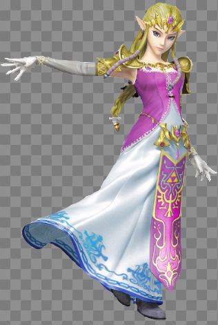 Princess Zelda (SSB4 Alternate) (Transparent) by IsaacNoelIsCutie ...