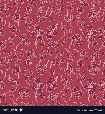 Print cowberry vector image
