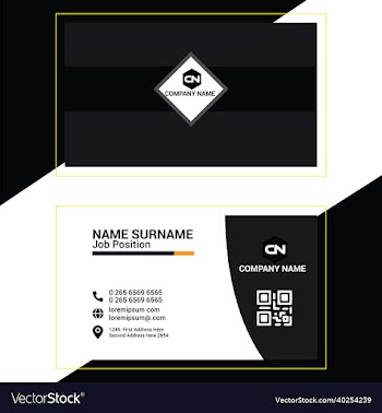 print modern business card
