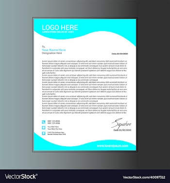 print modern letterhead design