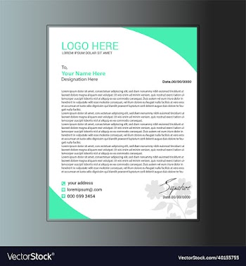 print modern letterhead design