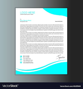 print modern letterhead design