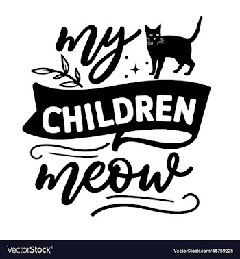 print my children meow svg cat svg design