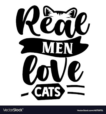 print real men love cats