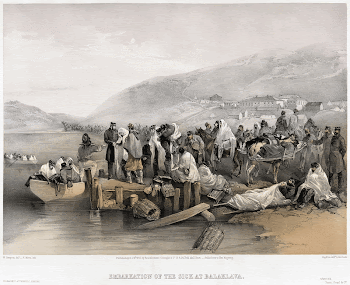 "Print shows the embarkation of sick | Free Photo - rawpixel
