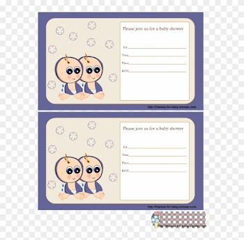 Printable Baby Shower Invitations Twins