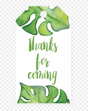 Printable Baby Shower Thank You Tags Printable Labels - Banana Leaf