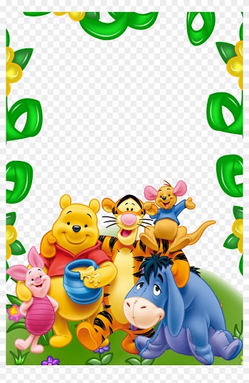 Printable Dazzling Winnie The Pooh Friends 16 And Kids - Winnie The Pooh Frame