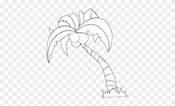Printable Drawings And Coloring Pages - Coconut Tree White Png