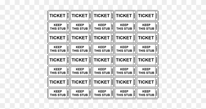 Printable Raffle Tickets Template - Numbered Raffle Tickets Template