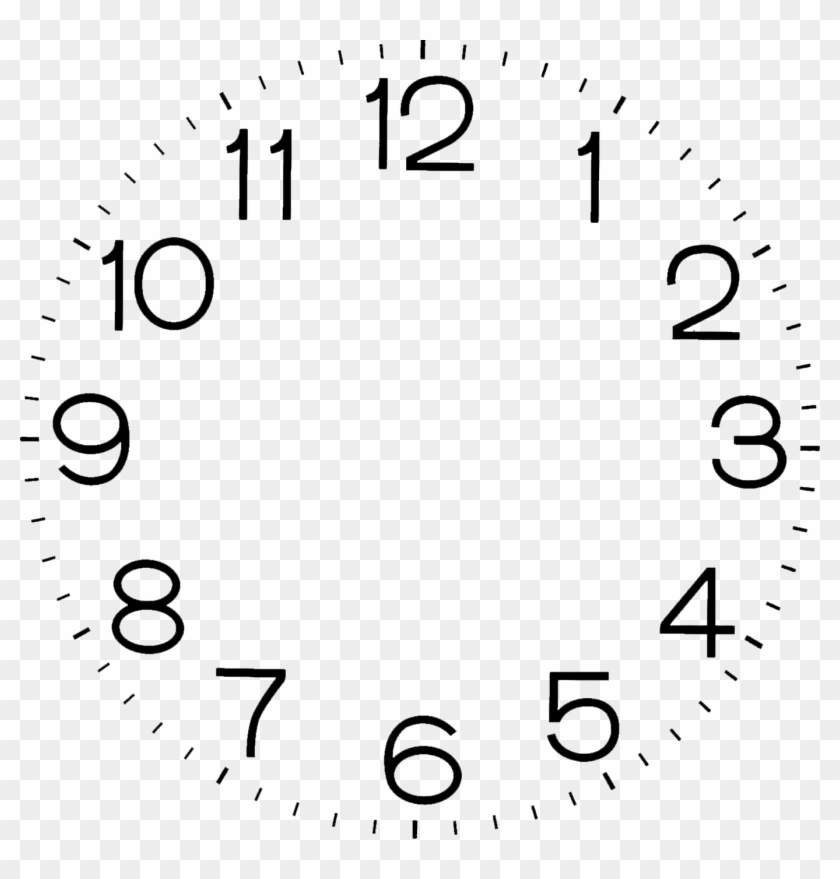 Printables - Angka Jam Dinding Png