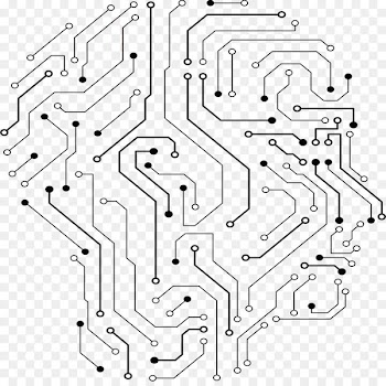 Printed circuit board Electrical network Clip art - Circuit board brain 