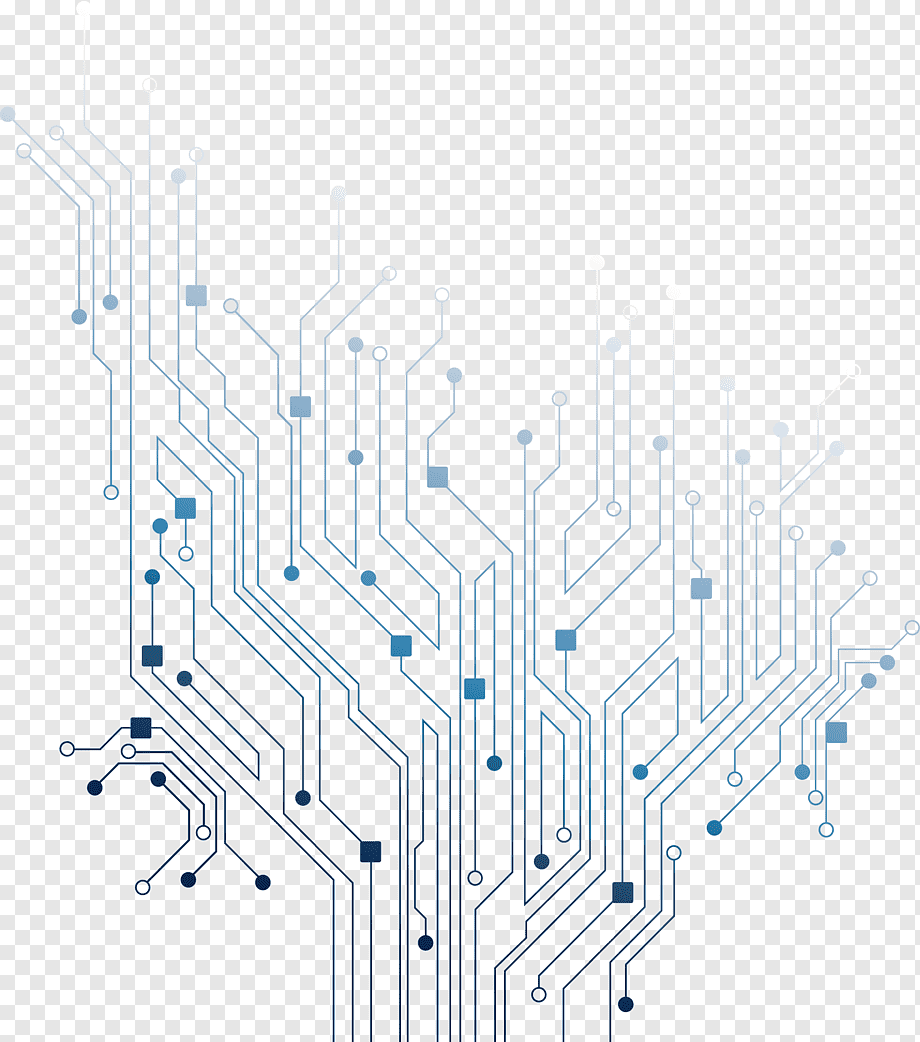 Printed circuit board Electrical network Icon, Line board, blue line connection, angle, electronics, symmetry png
