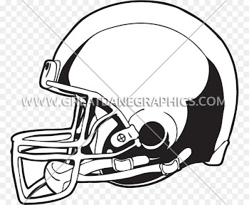 Printed T-shirt American Football Helmets Hanes - pigskin banner 