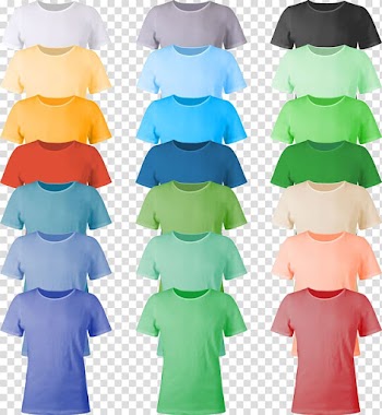 Printed T-shirt Clothing, Color T-shirt design transparent background PNG clipart