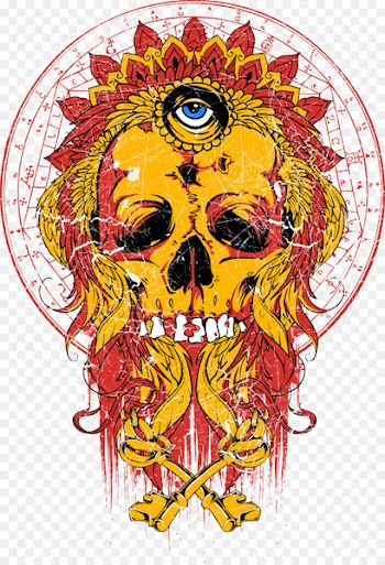 Printed T-shirt Clothing Printing - Eye skull print 