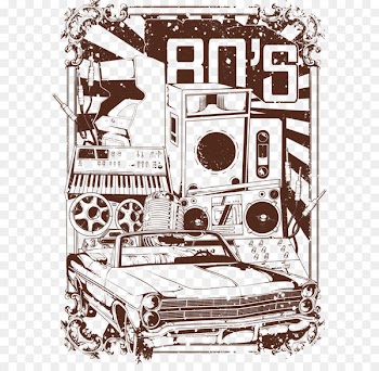 Printed T-shirt Clothing Top - Audio Car prints 