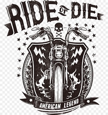 Printed T-shirt Clothing - Vector motorcycle printing 