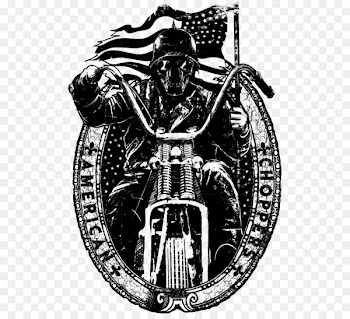 Printed T-shirt Hoodie Motorcycle - European and American style T-shirt prints 