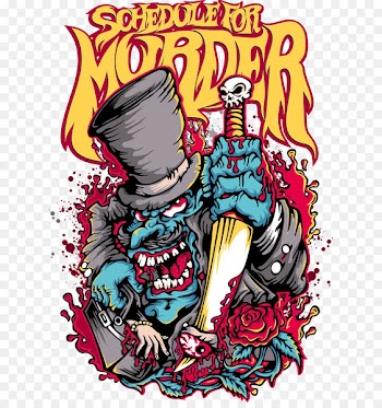 Printed T-shirt Printing - Vector devil holding a dagger 