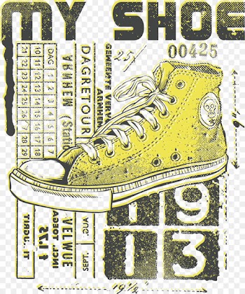 Printed T-shirt Shoe Clothing - Creative shoes pattern printing 