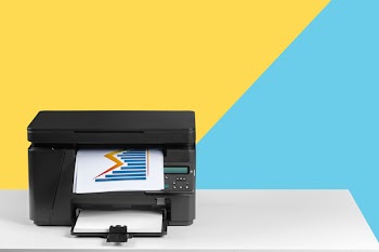 Printer, copier, scanner. Office table