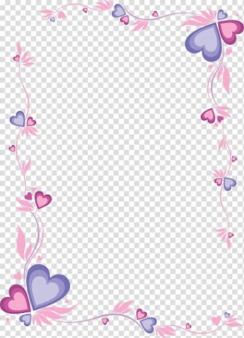 Printing and writing paper Letter, Pink heart-shaped frame, red and purple heart frame transparent background PNG clipart