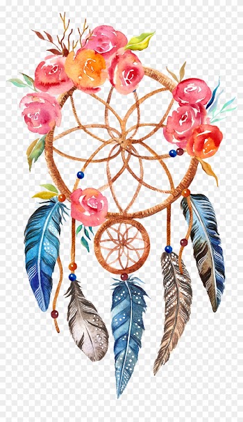 Printing Boho-chic Printmaking Dreamcatcher Canvas - Dream Catcher Png