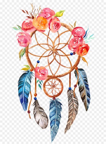 Printing Boho-chic Printmaking Dreamcatcher Canvas print - Dreamcatcher 