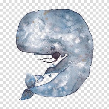 Printing Printmaking Father Painting Illustration, Watercolor Whale transparent background PNG clipart