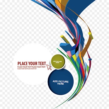 Printing Template - Vector curves and circles 