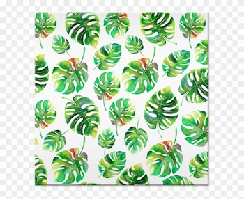 Printmaking Art Canvas Leaf - Art Print: Palm Panel 2 By Kimberly Allen : 18x9in