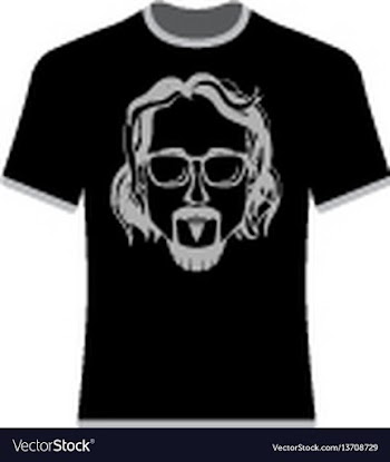  					Prints t-shirts with the image of hipsters vector image														