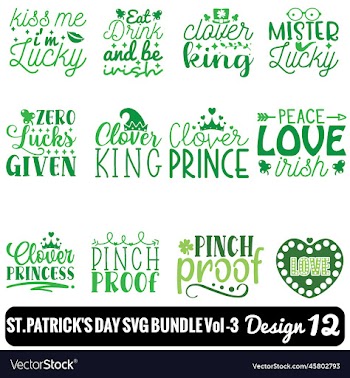 printstpatricks day svg bundle vol - 3