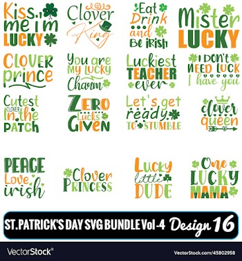 printstpatricks day svg bundle vol - 4