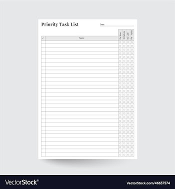 priority task list