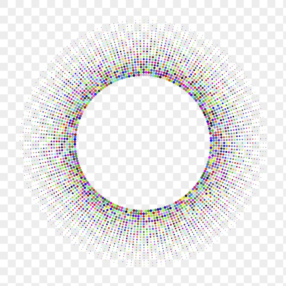 Prismatic radial png frame, colorful | Free PNG - rawpixel