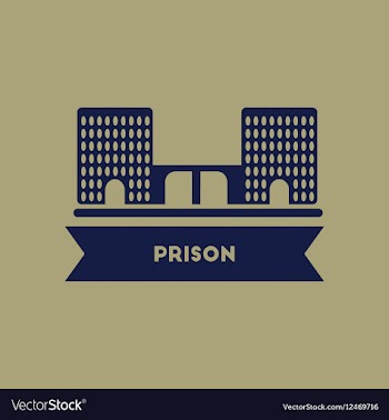 Prison building vector image