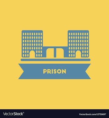 Prison building vector image