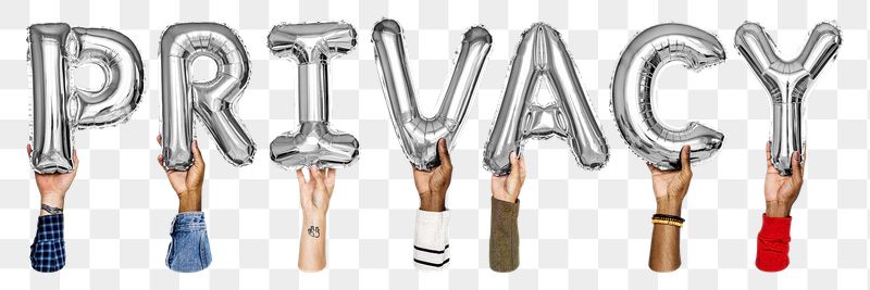 Privacy balloon png word sticker, | Free PNG - rawpixel