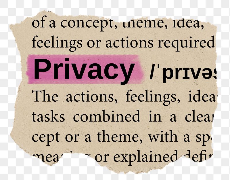 Privacy png word sticker, torn | Free PNG - rawpixel