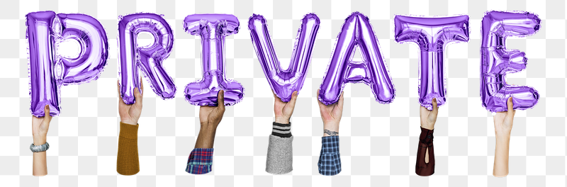 Private word png, hands holding | Free PNG - rawpixel