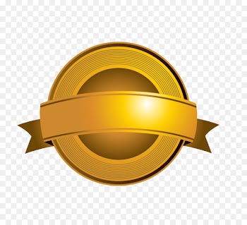 Prize Medal Competition Award Customer Service - Gold Medal badge 