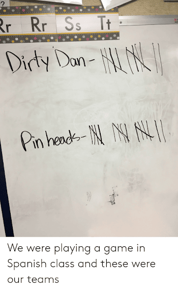 PRO an We Were Playing a Game in Spanish Class and These Were Our ...