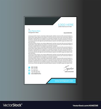 pro modern letterhead design