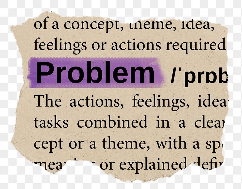 Problem png word sticker, torn | Free PNG - rawpixel